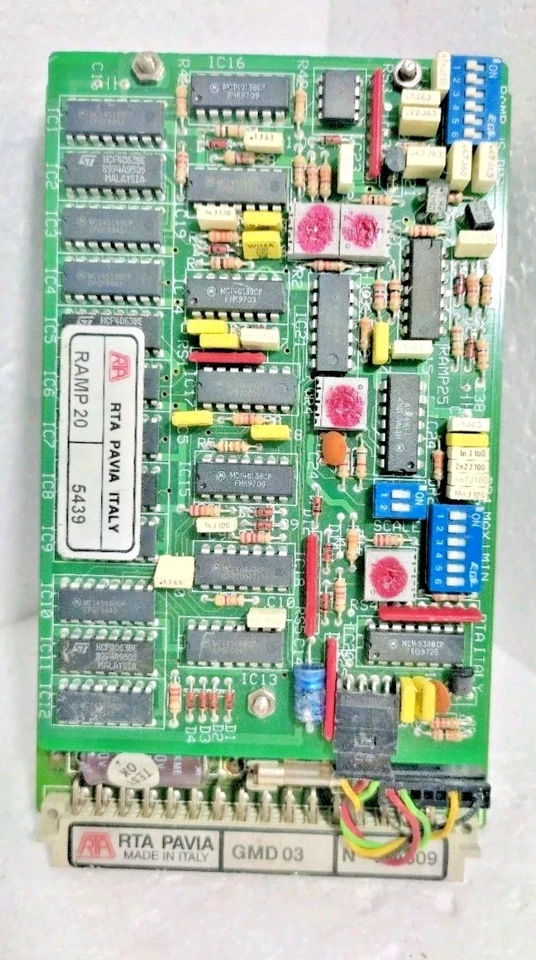 RTA PAVIA ITALY GMD 03 55-85VDC Stepper Motor Drive 4-10A(1) RTA PAVIA ITALY GMD 03 55-85VDC Stepper Motor Drive 4-10A Open Frame -USED - Image 1